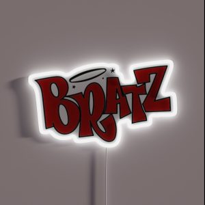 Red Bratz Logo RGB Neon Sign