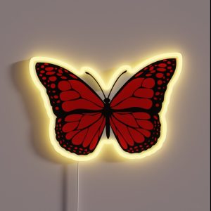 Red Butterfly RGB Neon Sign