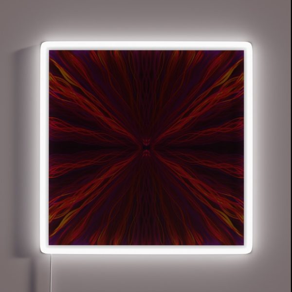 Red Light Trails Pattern RGB Neon Sign