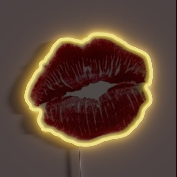 Red Lips RGB Neon Sign
