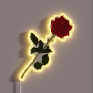 Red Rose RGB Neon Sign