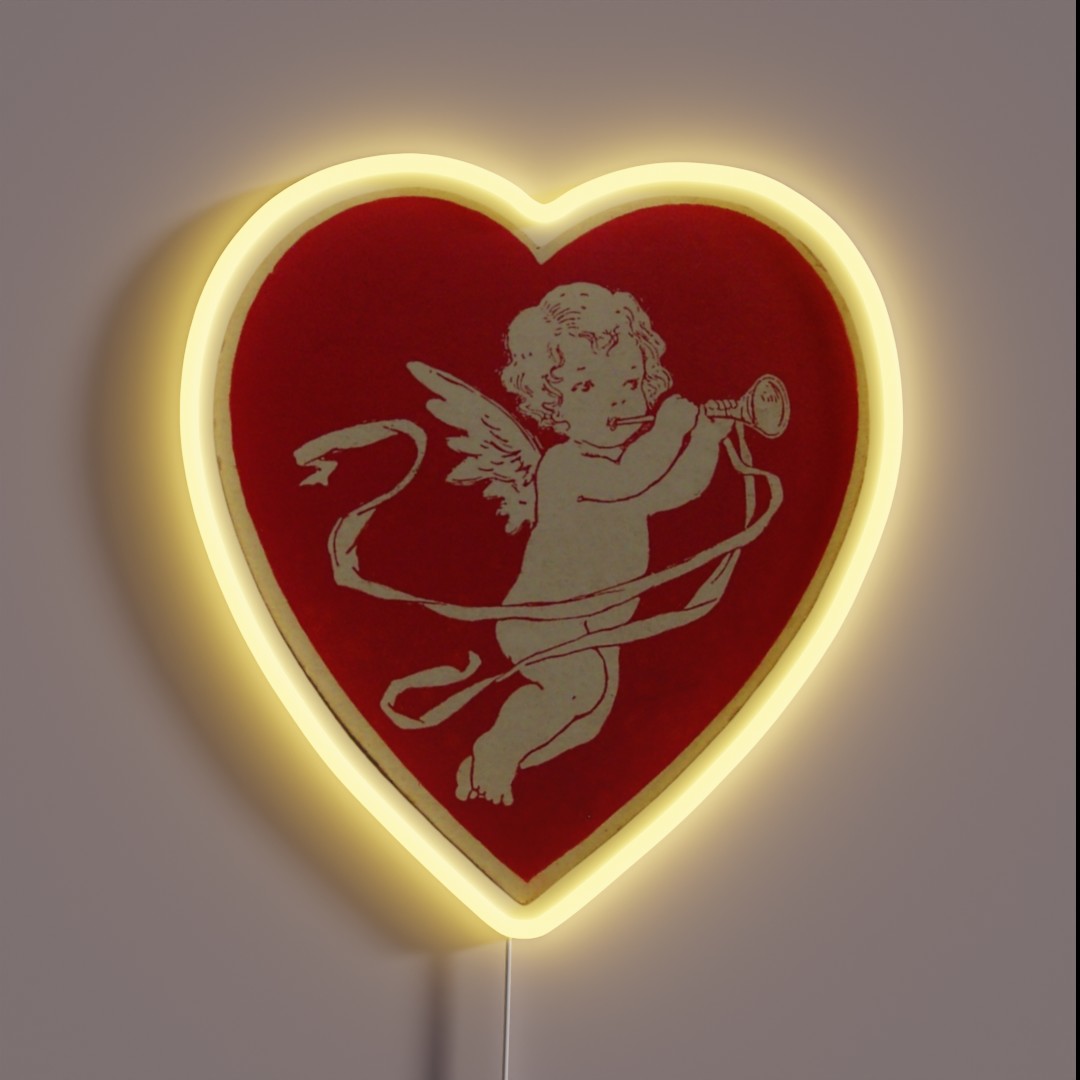 Red Valentines Day Heart RGB Neon Sign Red Valentines Day Heart RGB Neon Sign
