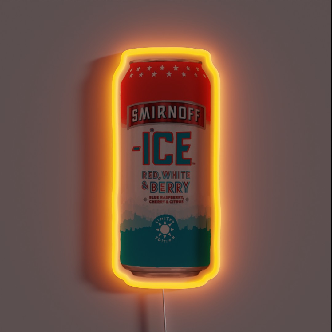 Red White And Berry Ice RGB Neon Sign Red White And Berry Ice RGB Neon Sign