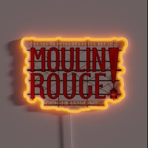 Red Windmill Logo RGB Neon Sign