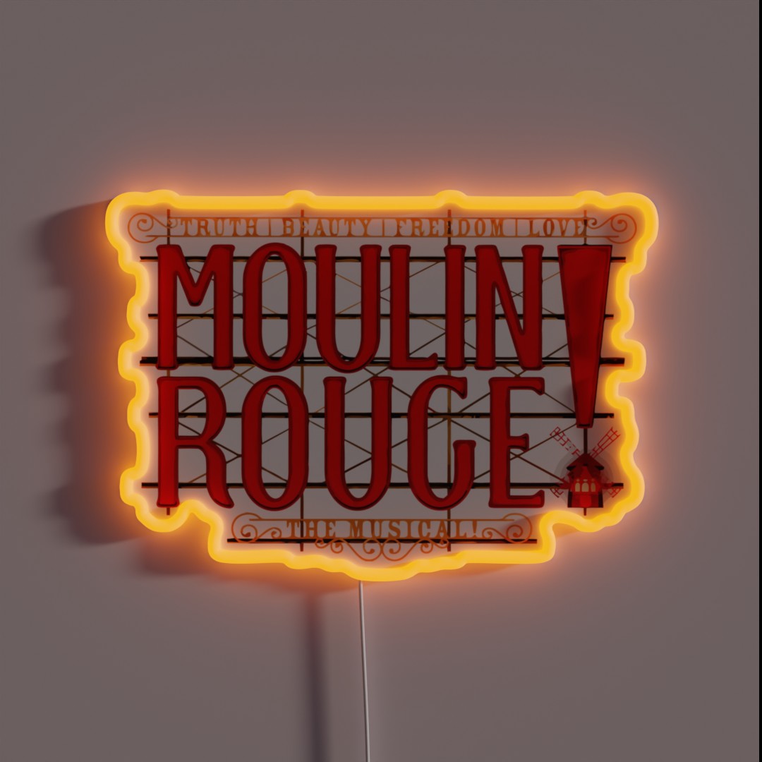 Red Windmill Logo RGB Neon Sign Red Windmill Logo RGB Neon Sign