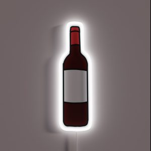 Red Wine Bottle RGB Neon Sign