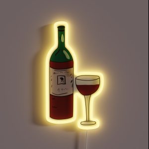 Red Wine RGB Neon Sign