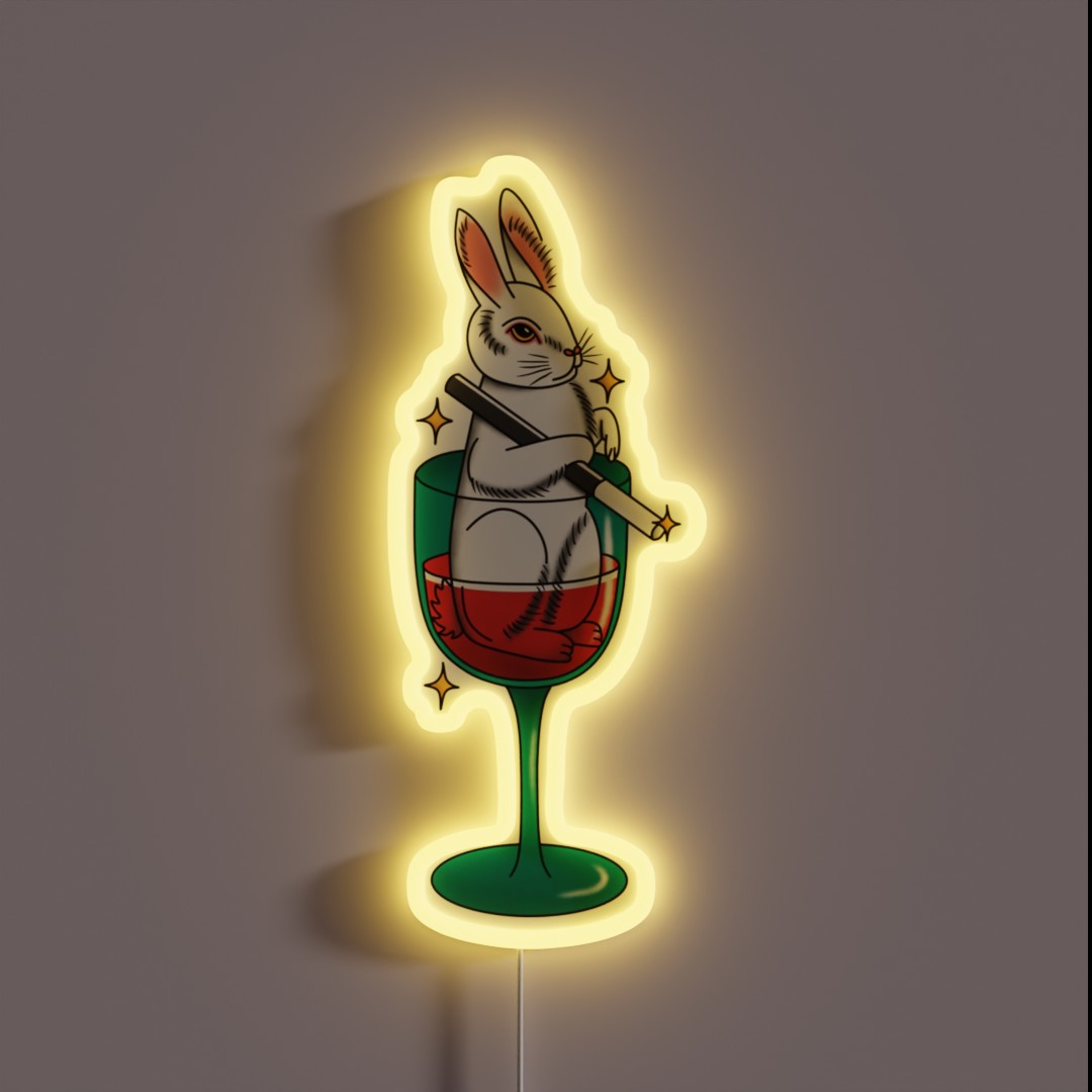 RED WINE SUPERNOVA CHAPPELL ROAN RGB Neon Sign RED WINE SUPERNOVA CHAPPELL ROAN RGB Neon Sign