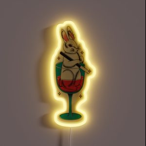 Red Wine Supernova RGB Neon Sign