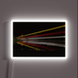 Reflected Vehicle Light Trails RGB Neon Sign