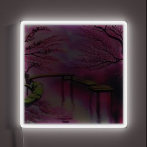 Reflection Japanese Cherry Blossom RGB Neon Sign