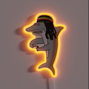 Reggae Shark RGB Neon Sign