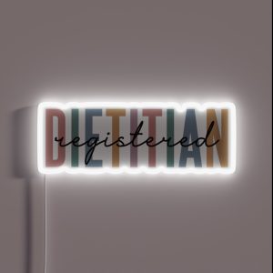Registered Dietitian RD Gifts Dietitian Multicolored RGB Neon Sign