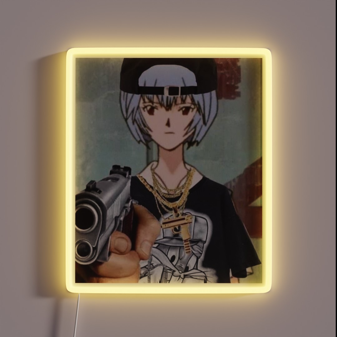 Rei Ayanami Chola RGB Neon Sign Rei Ayanami Chola RGB Neon Sign