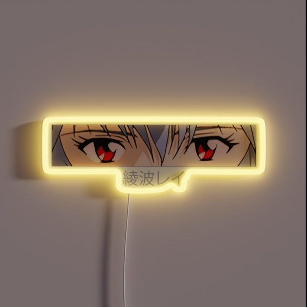Rei Ayanami Eyes RGB Neon Sign