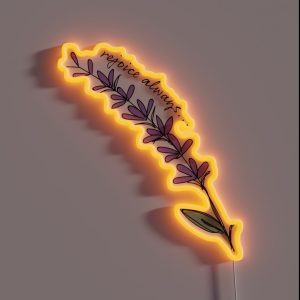 Rejoice Always RGB Neon Sign