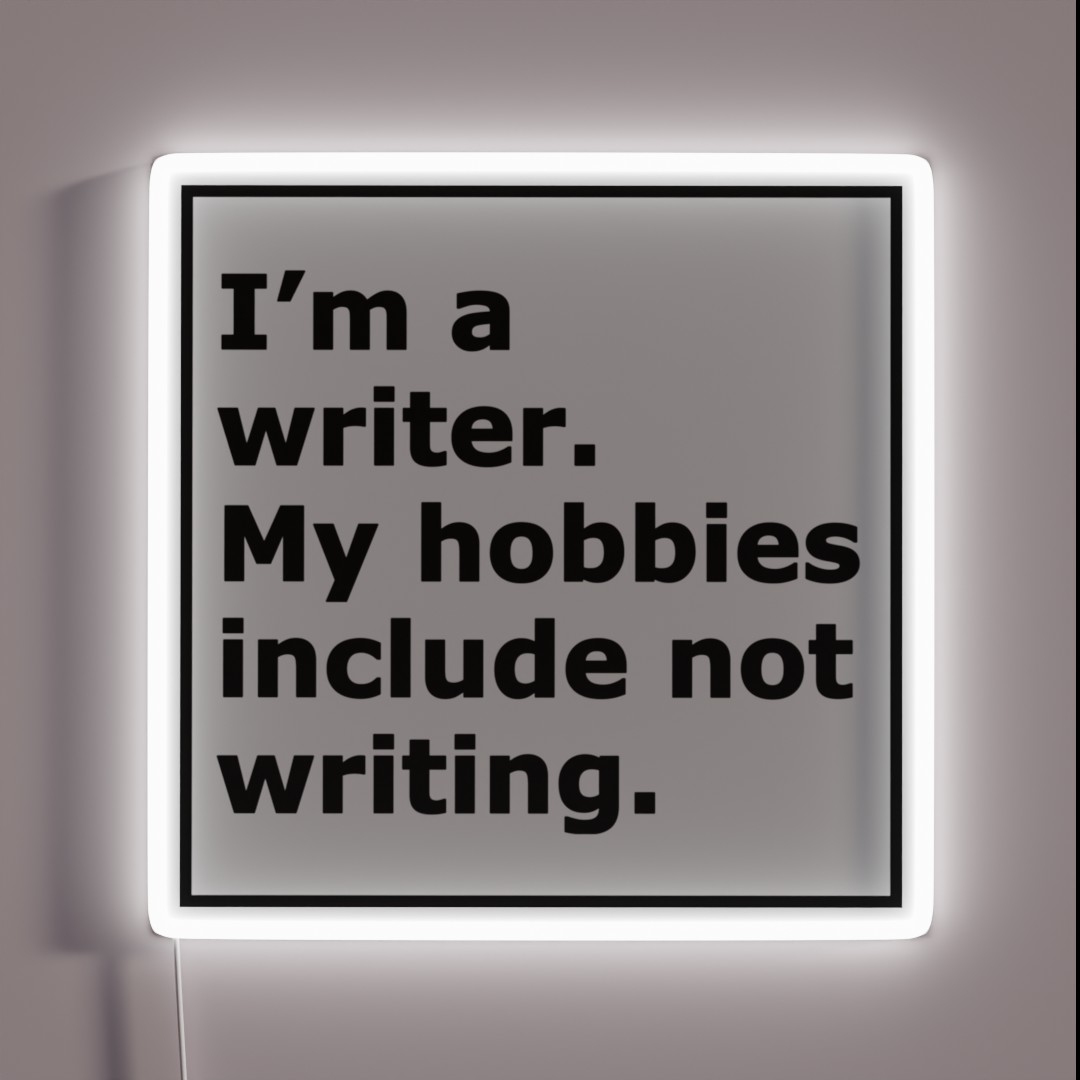 Relatable Writing Meme Simple White Text RGB Neon Sign Relatable Writing Meme Simple White Text RGB Neon Sign