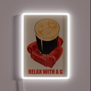Relax With Guinness RGB Neon Sign