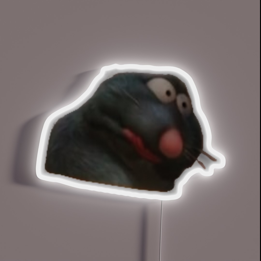 Remy From Ratatouille RGB Neon Sign Remy From Ratatouille RGB Neon Sign
