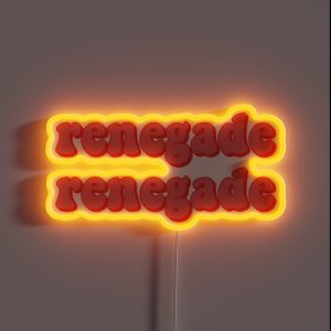 Renegade Tik Tok Song RGB Neon Sign