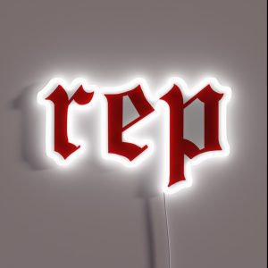 Rep Red Reputation Taylor Swift RGB Neon Sign Rep Red Reputation Taylor Swift RGB Neon Sign