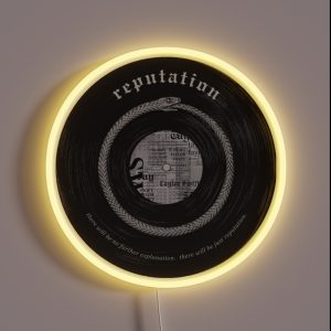 Reputation Vinyl Record Snake Taylor Swift RGB Neon Sign Reputation Vinyl Record Snake Taylor Swift RGB Neon Sign