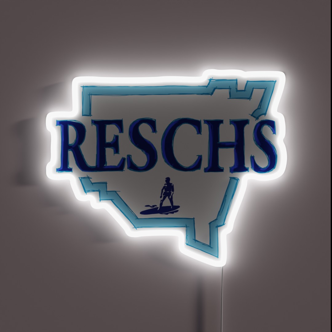Reschs NSW Surfer RGB Neon Sign Reschs NSW Surfer RGB Neon Sign