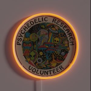 Research Volunteer RGB Neon Sign