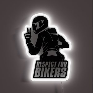 Respect For Bikers Kawasaki Z900 Black RGB Neon Sign