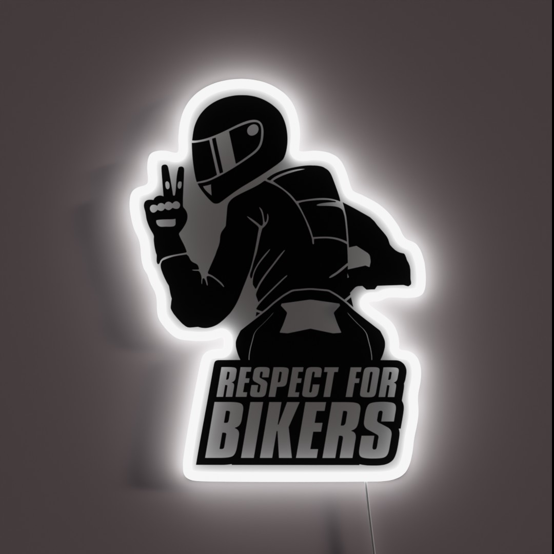 Respect For Bikers Kawasaki Z900 Black RGB Neon Sign Respect For Bikers Kawasaki Z900 Black RGB Neon Sign
