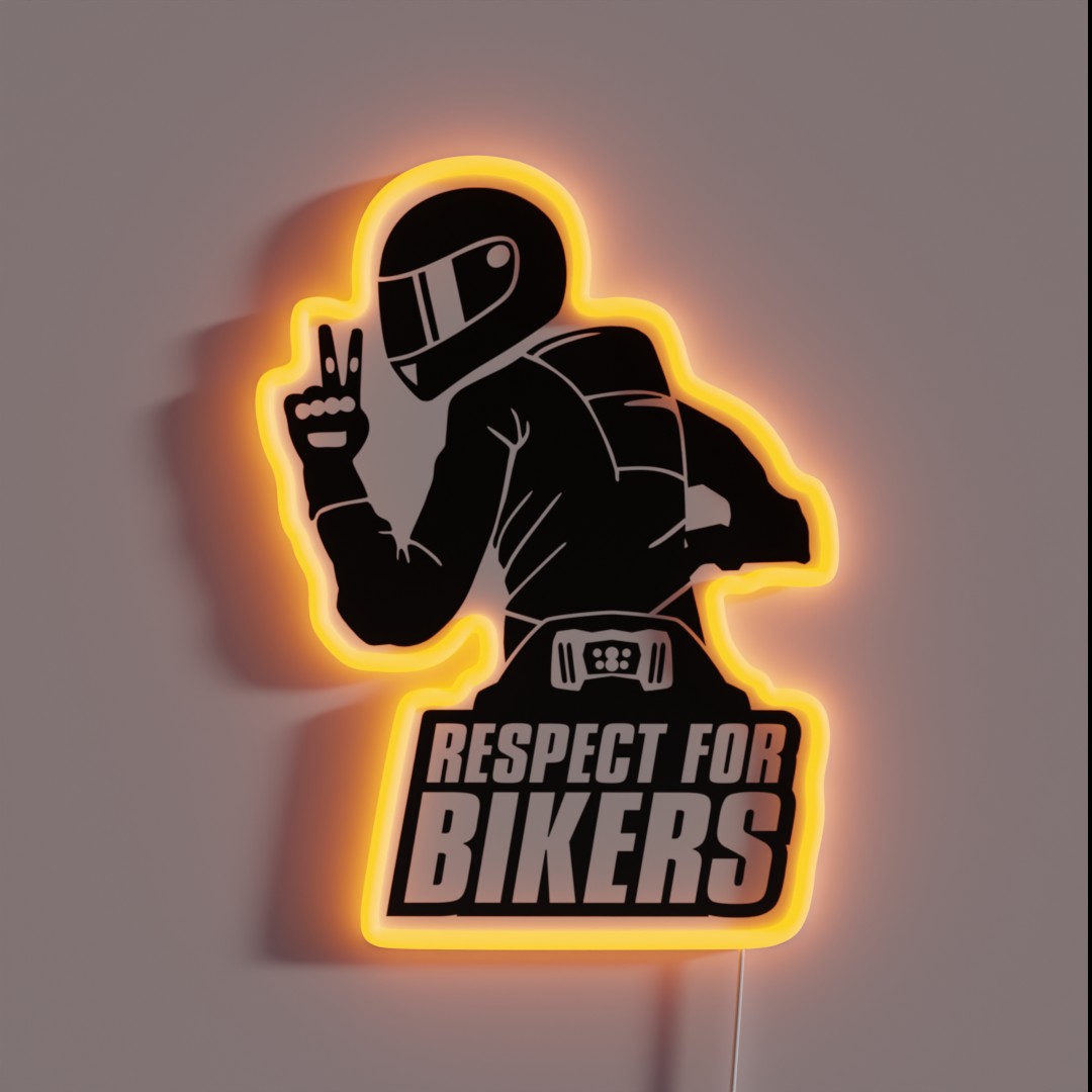 Respect For Bikers Yamaha MT 09 Black RGB Neon Sign Respect For Bikers Yamaha MT 09 Black RGB Neon Sign