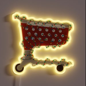 Retail Holiday Lights Cart RGB Neon Sign Retail Holiday Lights Cart RGB Neon Sign