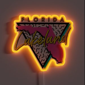 Retro 90 S Lakeland Florida RGB Neon Sign