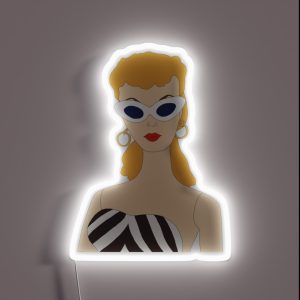 Retro Black And White Doll Vintage RGB Neon Sign Retro Black And White Doll Vintage RGB Neon Sign