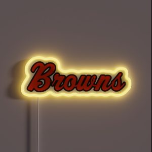 Retro Browns Script RGB Neon Sign