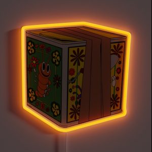 Retro Drop Dead Fred Box RGB Neon Sign