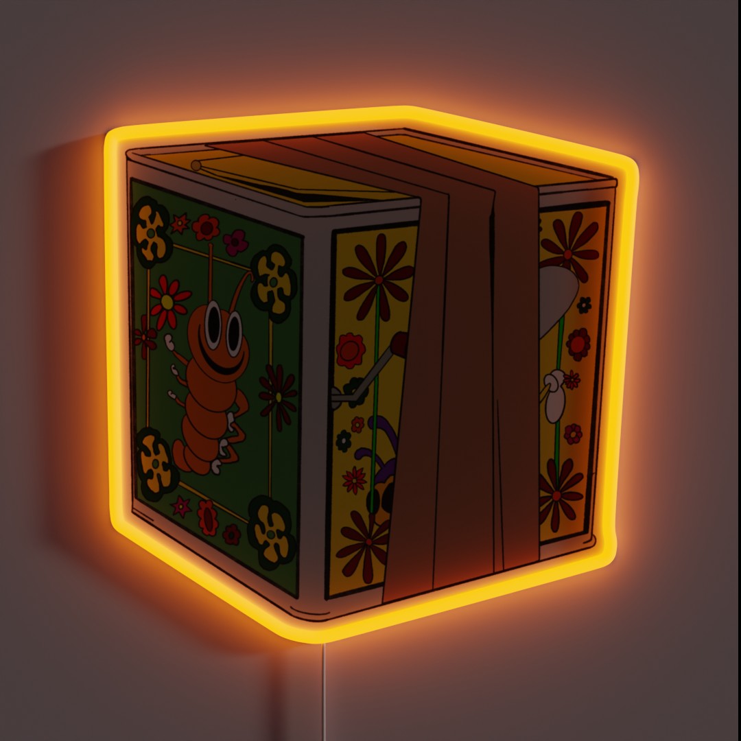 Retro Drop Dead Fred Box RGB Neon Sign Retro Drop Dead Fred Box RGB Neon Sign