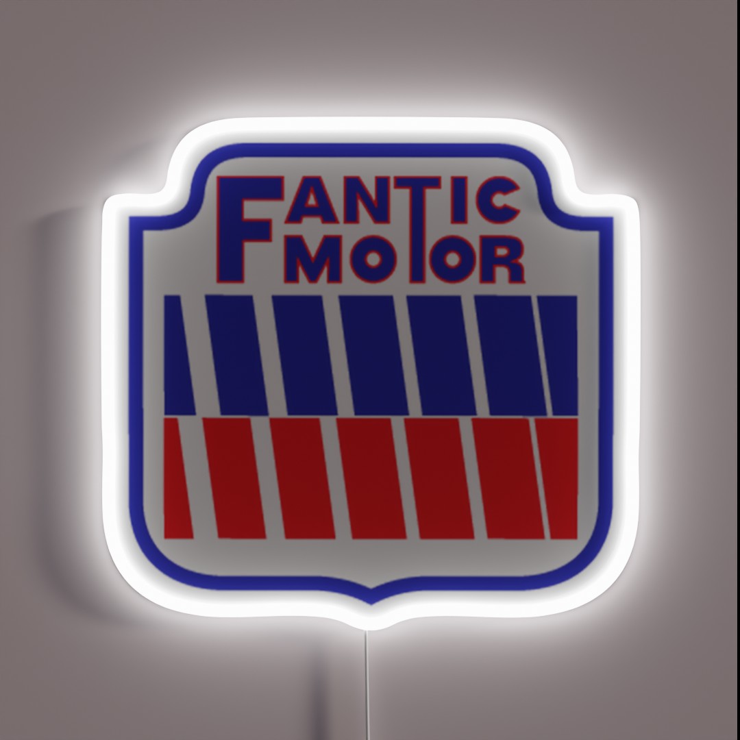 Retro Fantic Dirtbike Logo RGB Neon Sign Retro Fantic Dirtbike Logo RGB Neon Sign