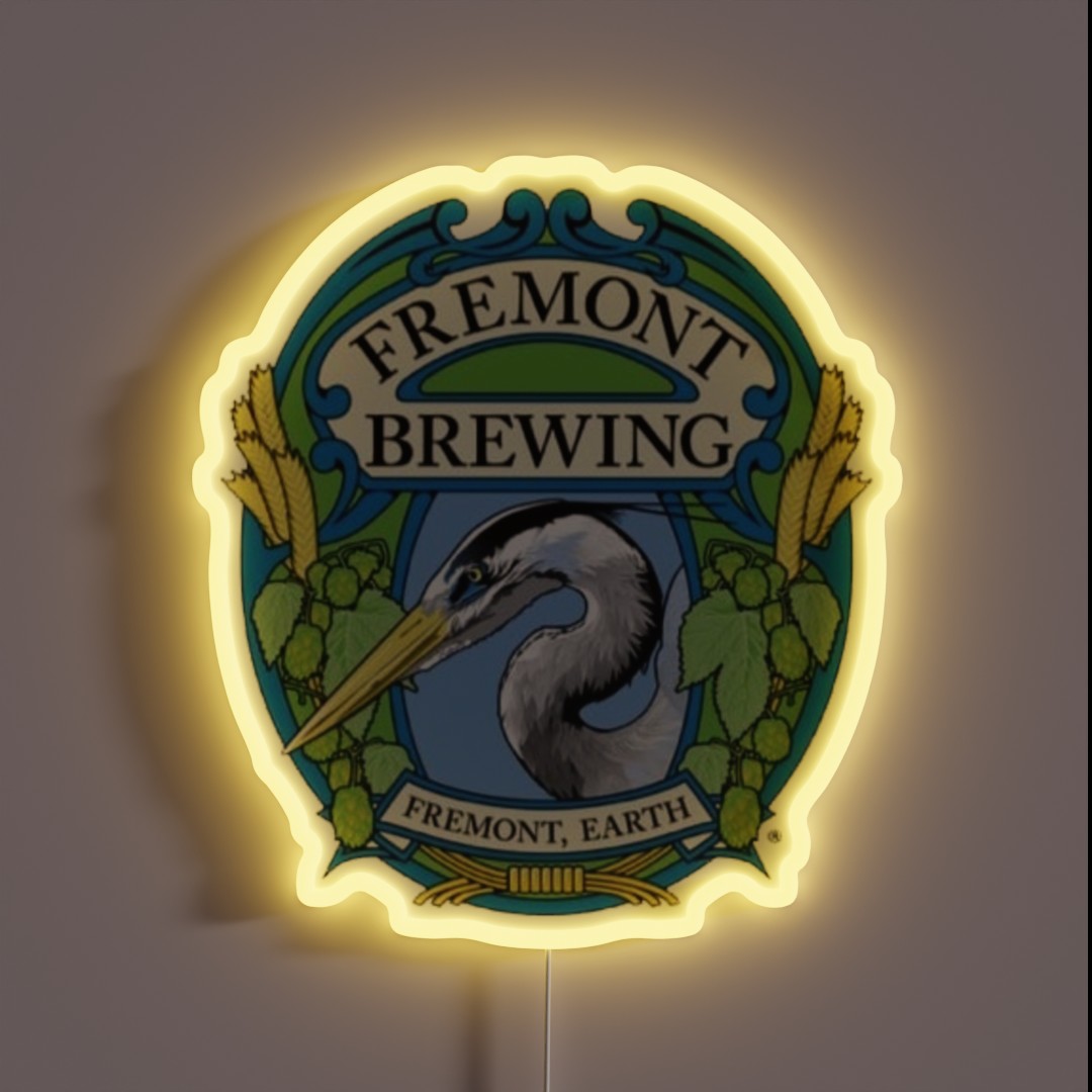Retro Fremont Brewing Company Beer RGB Neon Sign Retro Fremont Brewing Company Beer RGB Neon Sign