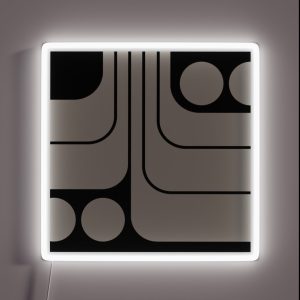 Retro Geometric Design 674 RGB Neon Sign