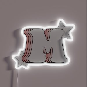 Retro Pink M RGB Neon Sign Retro Pink M RGB Neon Sign