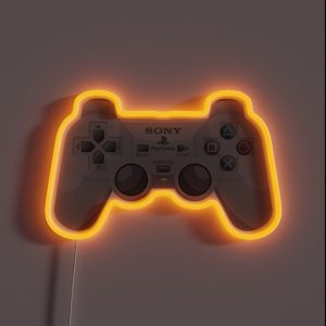Retro Playstation Controller RGB Neon Sign Retro Playstation Controller RGB Neon Sign