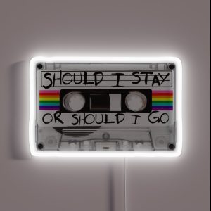 Retro Vintage Cassette Tape 80s Stranger RGB Neon Sign Retro Vintage Cassette Tape 80s Stranger RGB Neon Sign