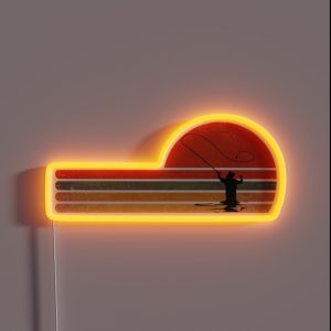 Retro Vintage Fly Fishing Gift For Fly Fishing Lovers RGB Neon Sign
