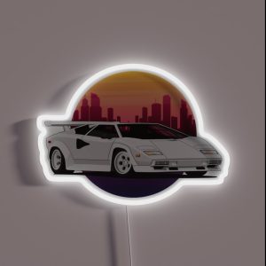 Retrowave Countach 80 S RGB Neon Sign Retrowave Countach 80 S RGB Neon Sign