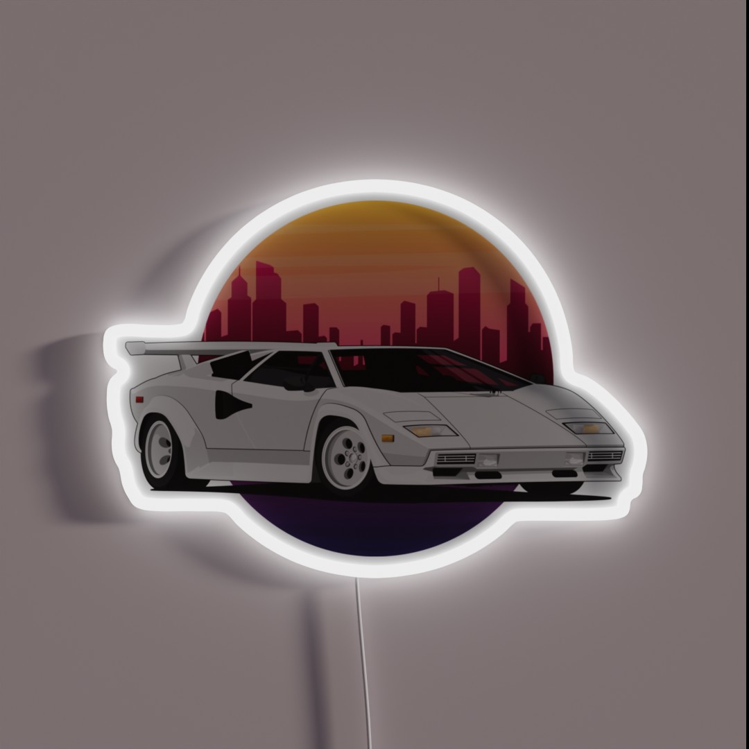 Retrowave Countach 80 S RGB Neon Sign Retrowave Countach 80 S RGB Neon Sign