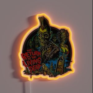 Return Of The Living Dead Tarman Poster Art RGB Neon Sign
