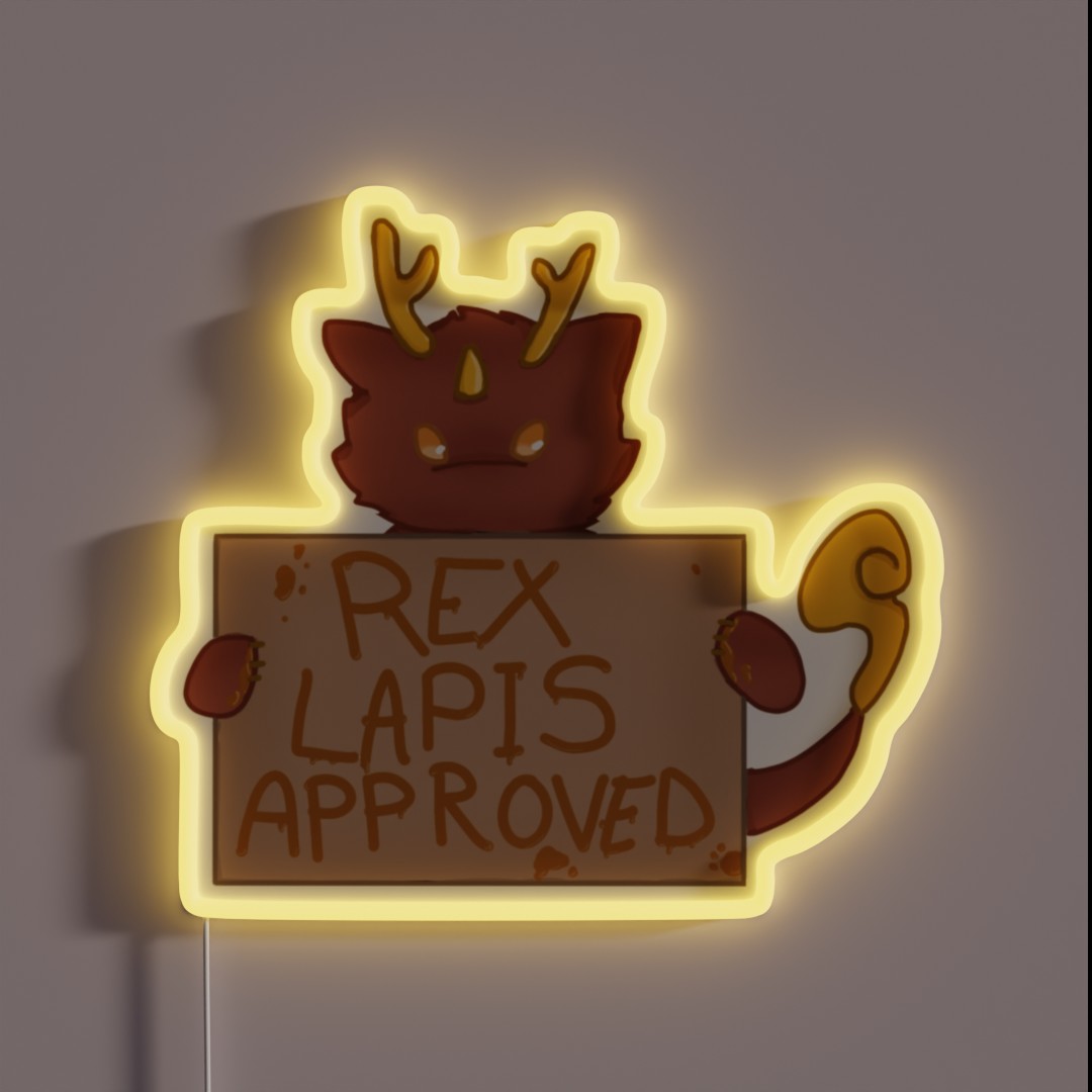 Rex Lapis Approved RGB Neon Sign Rex Lapis Approved RGB Neon Sign