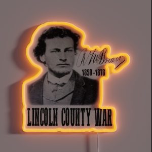 Richard Brewer Lincoln County War RGB Neon Sign