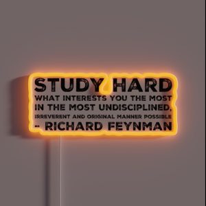 Richard Feynman Quote Physics Science Gift RGB Neon Sign Richard Feynman Quote Physics Science Gift RGB Neon Sign